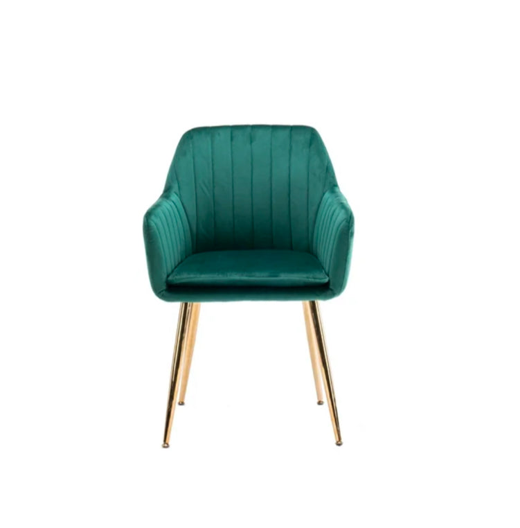 Green Velvet Modern Nordic Chair